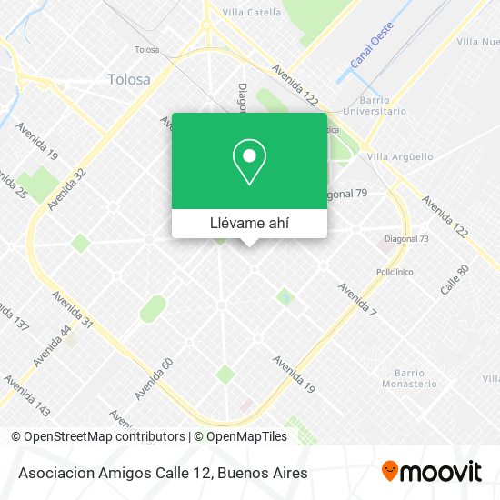 Mapa de Asociacion Amigos Calle 12