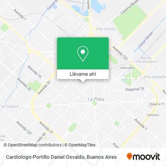 Mapa de Cardiologo-Portillo Daniel Osvaldo