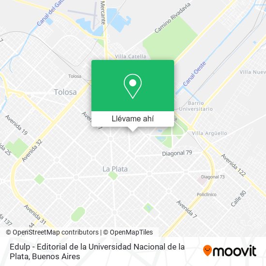 Mapa de Edulp - Editorial de la Universidad Nacional de la Plata