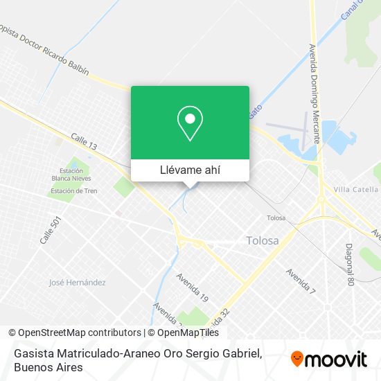 Mapa de Gasista Matriculado-Araneo Oro Sergio Gabriel