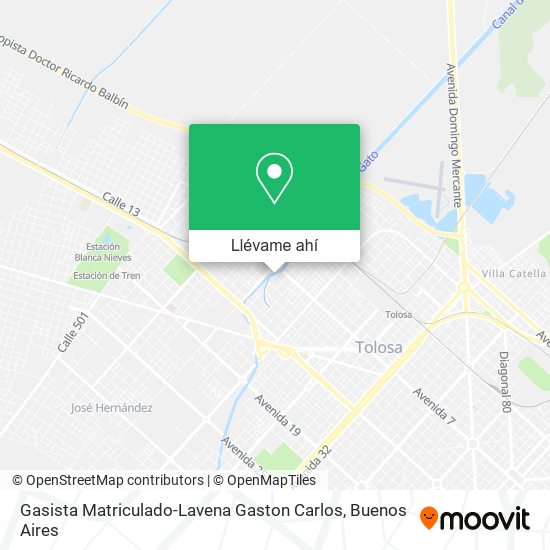 Mapa de Gasista Matriculado-Lavena Gaston Carlos