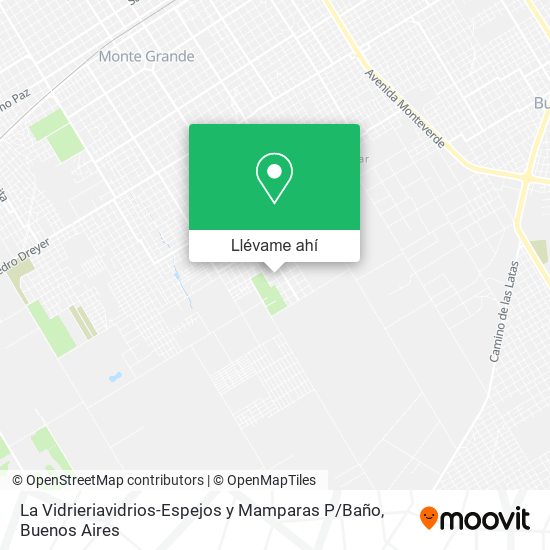 Mapa de La Vidrieriavidrios-Espejos y Mamparas P / Baño