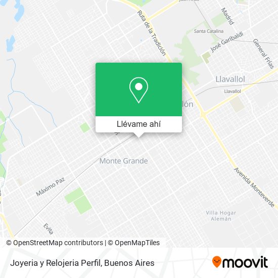 Mapa de Joyeria y Relojeria Perfil