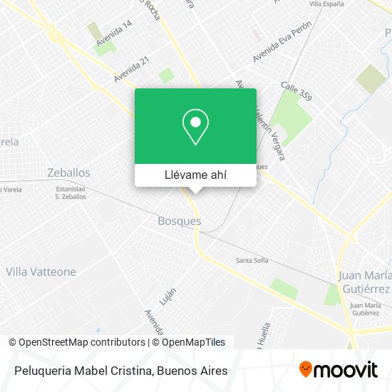 Mapa de Peluqueria Mabel Cristina