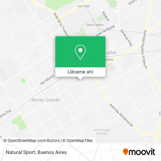 Mapa de Natural Sport