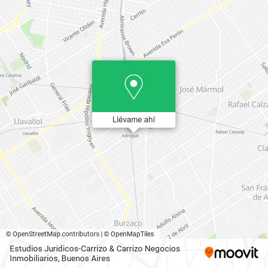 Mapa de Estudios Juridicos-Carrizo & Carrizo Negocios Inmobiliarios