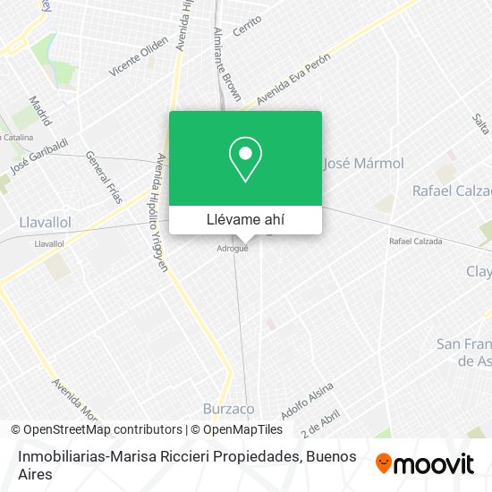 Mapa de Inmobiliarias-Marisa Riccieri Propiedades