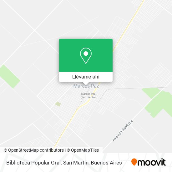 Mapa de Biblioteca Popular Gral. San Martin