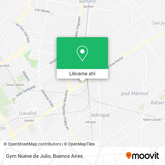 Mapa de Gym Nueve de Julio