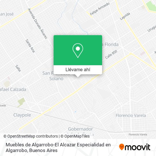 Mapa de Muebles de Algarrobo-El Alcazar Especialidad en Algarrobo