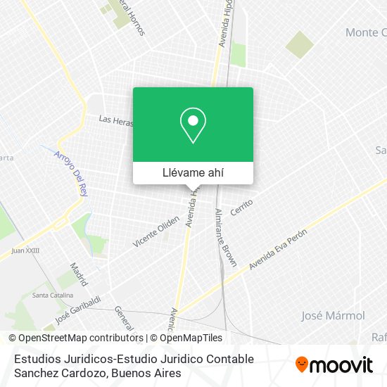 Mapa de Estudios Juridicos-Estudio Juridico Contable Sanchez Cardozo