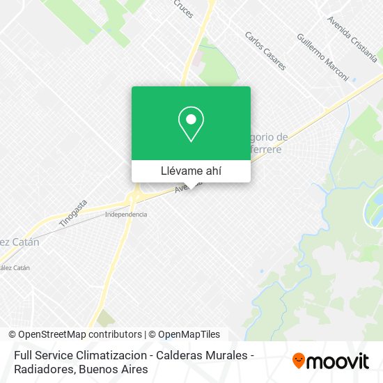 Mapa de Full Service Climatizacion - Calderas Murales - Radiadores