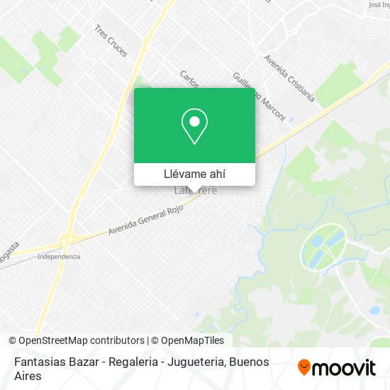 Mapa de Fantasias Bazar - Regaleria - Jugueteria