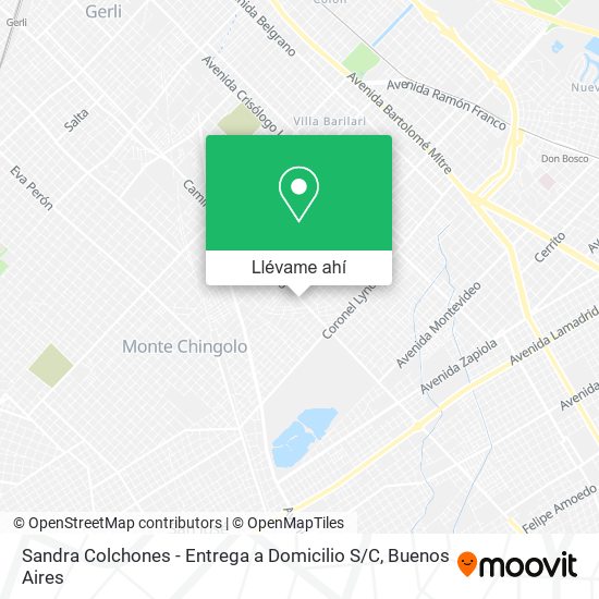 Mapa de Sandra Colchones - Entrega a Domicilio S / C