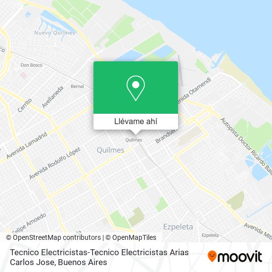 Mapa de Tecnico Electricistas-Tecnico Electricistas Arias Carlos Jose