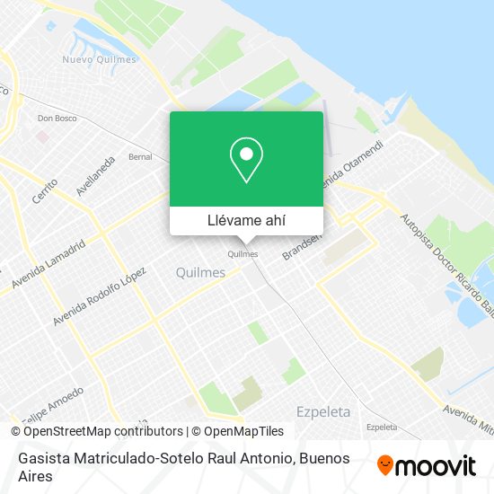 Mapa de Gasista Matriculado-Sotelo Raul Antonio