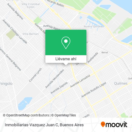 Mapa de Inmobiliarias-Vazquez Juan C