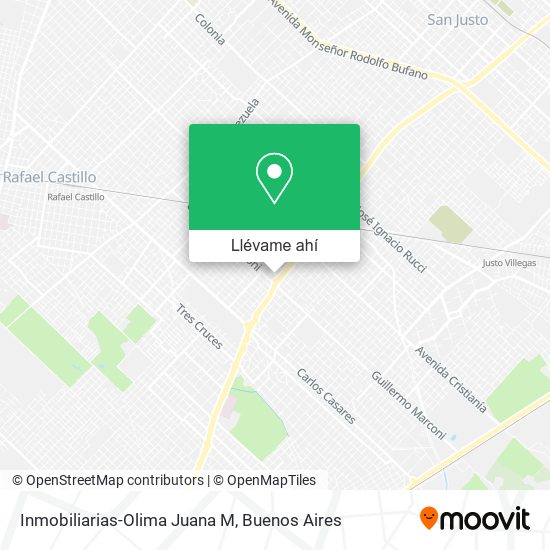 Mapa de Inmobiliarias-Olima Juana M