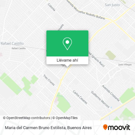 Mapa de Maria del Carmen Bruno Estilista