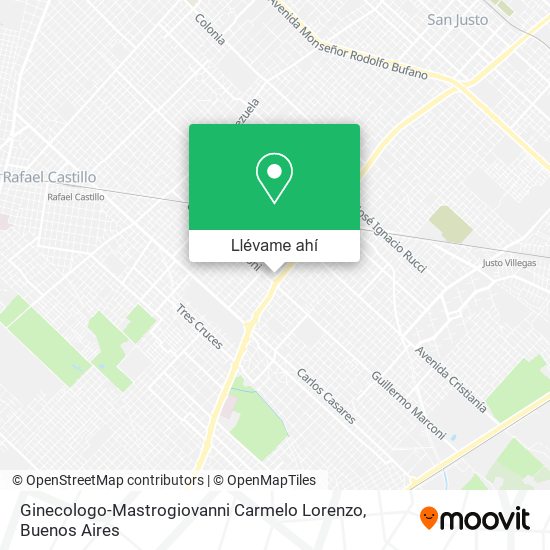 Mapa de Ginecologo-Mastrogiovanni Carmelo Lorenzo