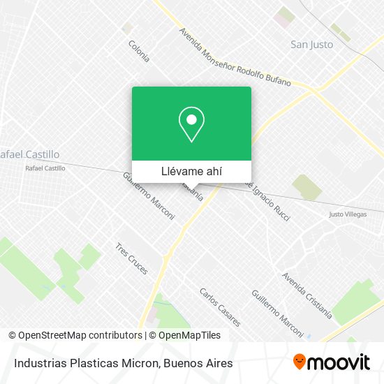 Mapa de Industrias Plasticas Micron