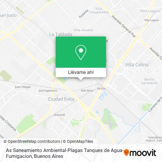 Mapa de As Saneamiento Ambiental-Plagas Tanques de Agua-Fumigacion