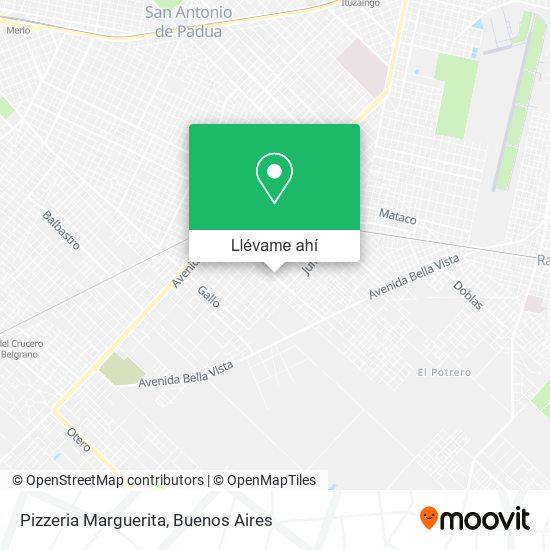 Mapa de Pizzeria Marguerita