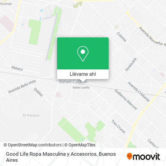 Mapa de Good Life Ropa Masculina y Accesorios