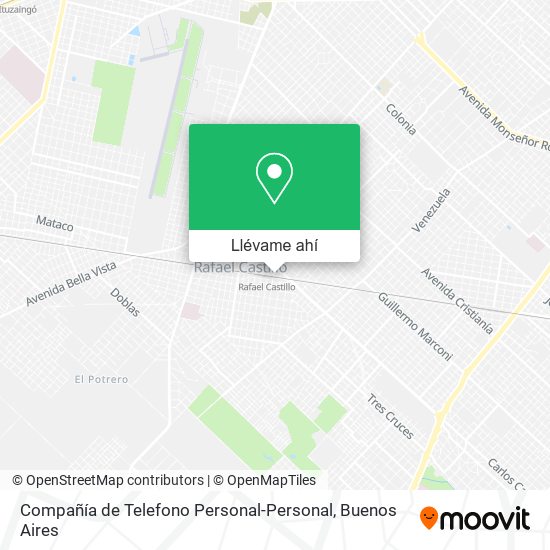 Mapa de Compañía de Telefono Personal-Personal