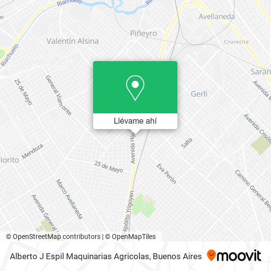 Mapa de Alberto J Espil Maquinarias Agricolas