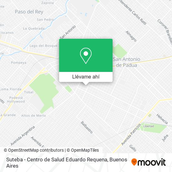 Mapa de Suteba - Centro de Salud Eduardo Requena