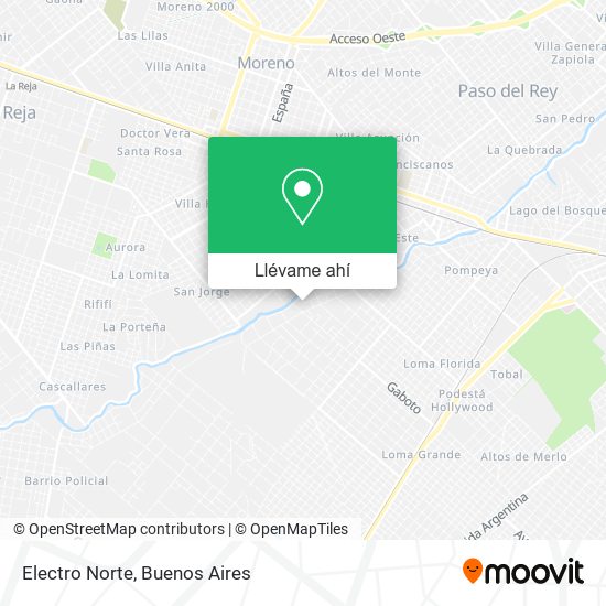 Mapa de Electro Norte