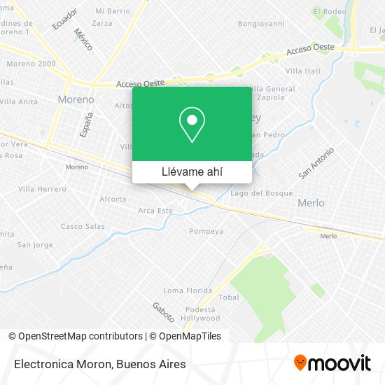 Mapa de Electronica Moron