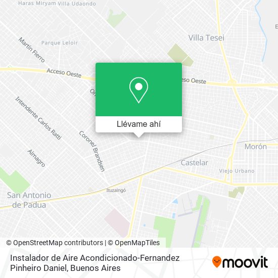 Mapa de Instalador de Aire Acondicionado-Fernandez Pinheiro Daniel