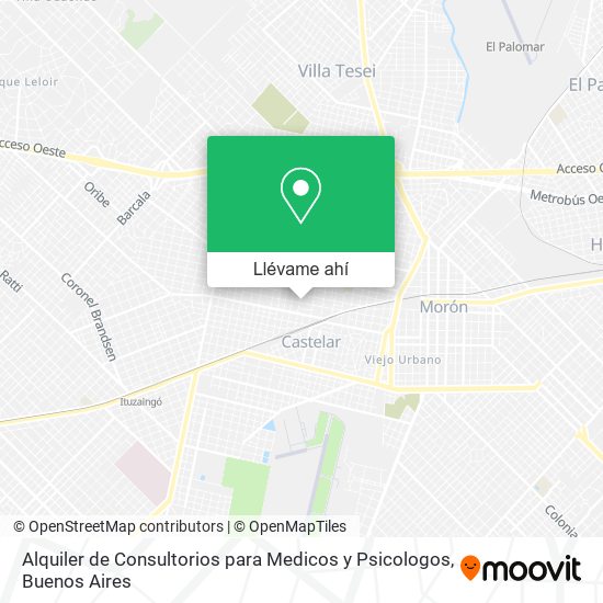 Mapa de Alquiler de Consultorios para Medicos y Psicologos