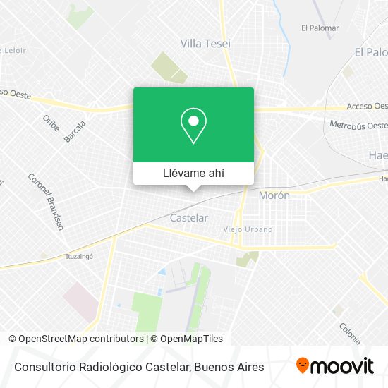 Mapa de Consultorio Radiológico Castelar