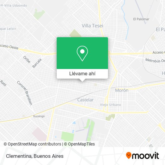 Mapa de Clementina