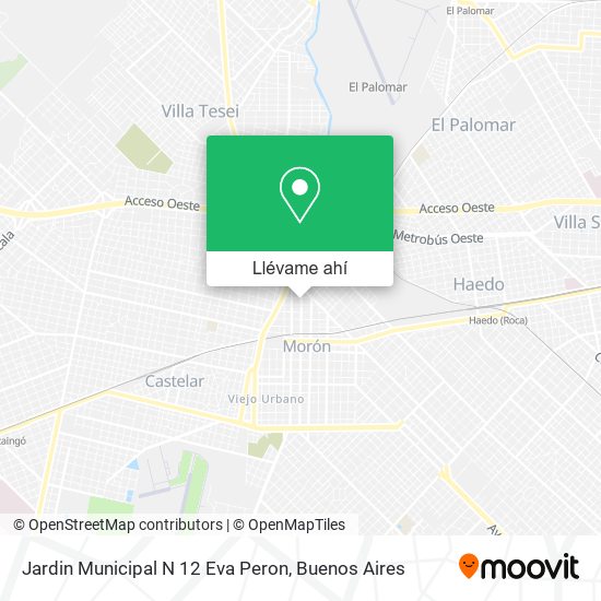 Mapa de Jardin Municipal N 12 Eva Peron