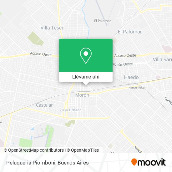 Mapa de Peluqueria Piomboni