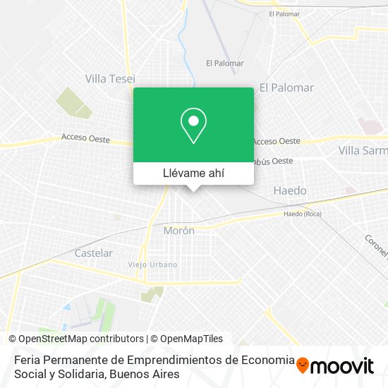 Mapa de Feria Permanente de Emprendimientos de Economia Social y Solidaria