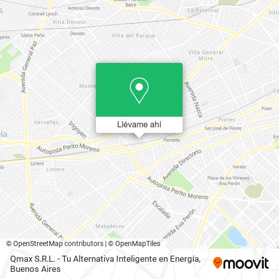 Mapa de Qmax S.R.L. - Tu Alternativa Inteligente en Energía