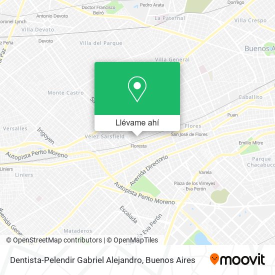 Mapa de Dentista-Pelendir Gabriel Alejandro