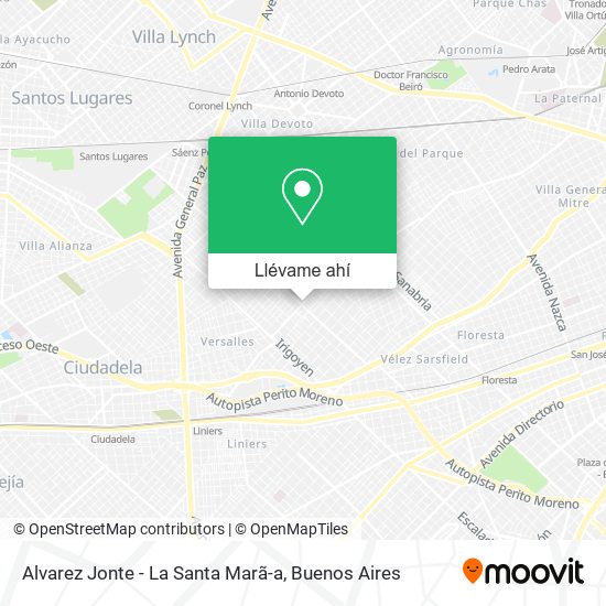 Mapa de Alvarez Jonte - La Santa Marã-a