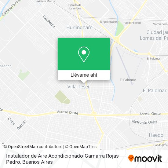 Mapa de Instalador de Aire Acondicionado-Gamarra Rojas Pedro