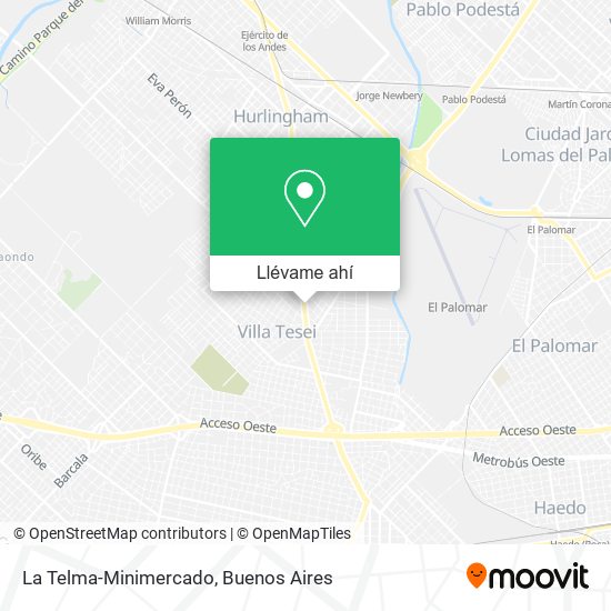 Mapa de La Telma-Minimercado