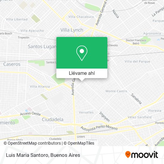 Mapa de Luis Maria Santoro