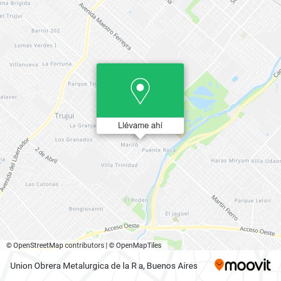 Mapa de Union Obrera Metalurgica de la R a