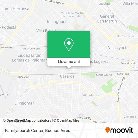 Mapa de Familysearch Center