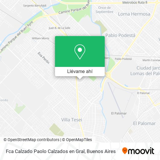 Mapa de Fca Calzado Paolo Calzados en Gral