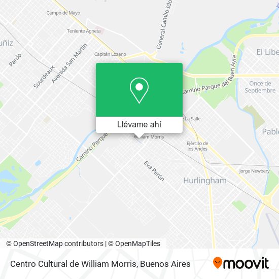 Mapa de Centro Cultural de William Morris
